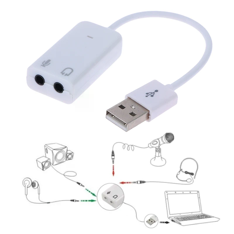 Usb Sound Card External - محول صوت خارجي USB 2.0 3D