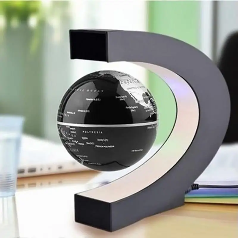 Modern Electronics Gadgets - كرة أرضية مغناطيسية عائمة بإضاءة LED،