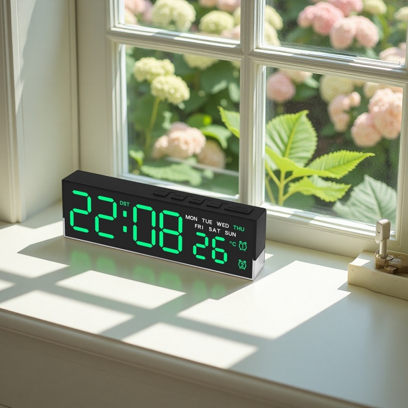 LED منبه رقمي درجة الحرارة أسب - مراجعة Modern Electronics Gadgets وسعره