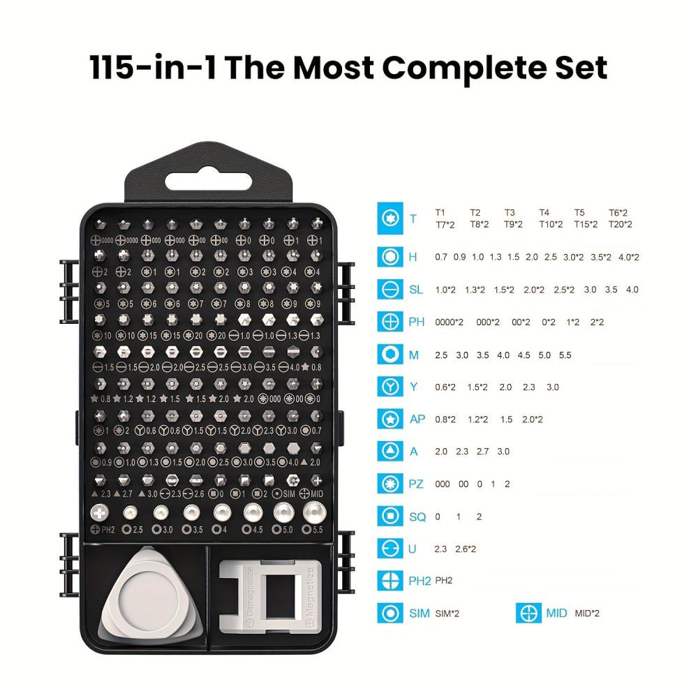 مجموعة مفكات دقيقة 115 في 1، ط - مراجعة Electronics Repair Gadgets وسعره