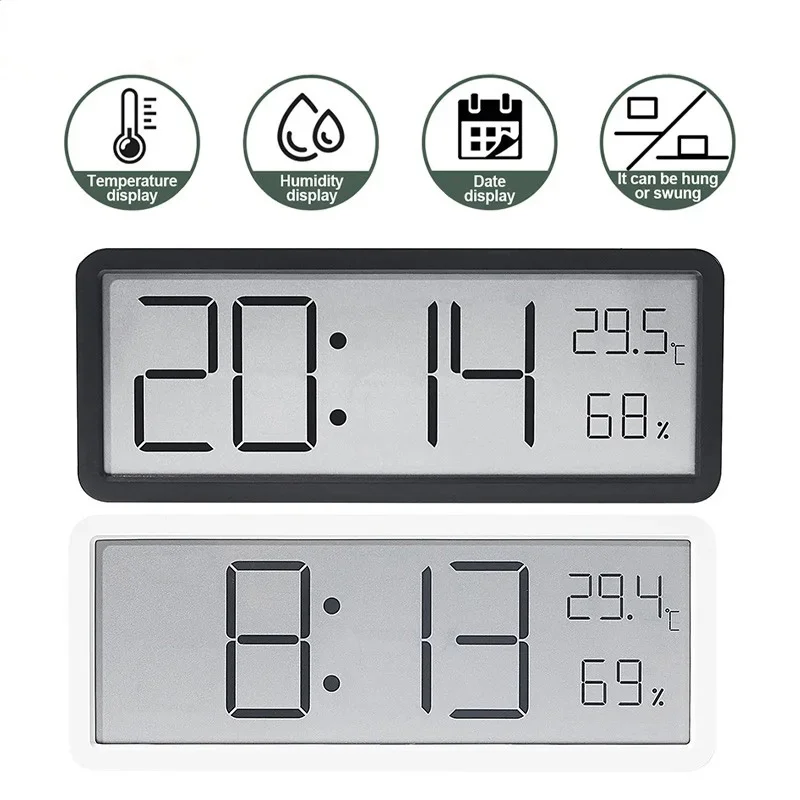 شاشة LCD ساعة حائط رقمية، درجة - مراجعة Modern Electronics Gadgets وسعره