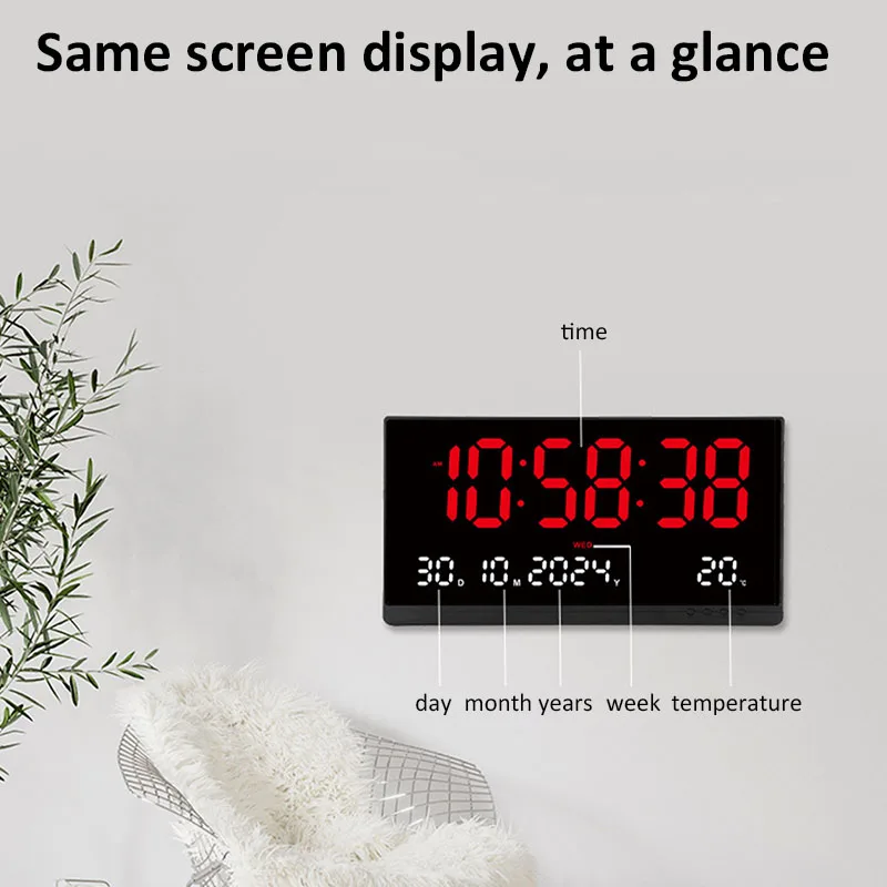 21 بوصة ساعة حائط رقمية كبيرة  - مراجعة Modern Electronics Gadgets وسعره