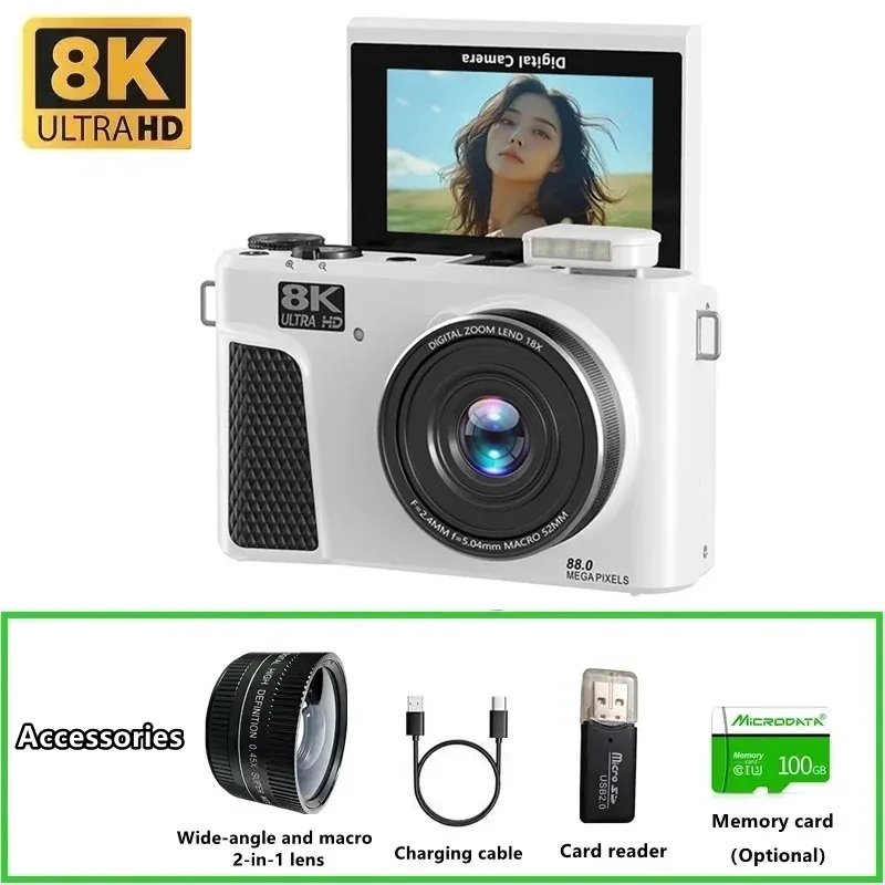 كاميرا رقمية WD300 بدقة 8K، كا - مراجعة Electronic Gadgets For Home وسعره