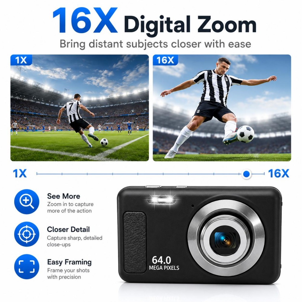 كاميرا رقمية محمولة بدقة 4K فا - مراجعة Electronic Gadgets For Home وسعره