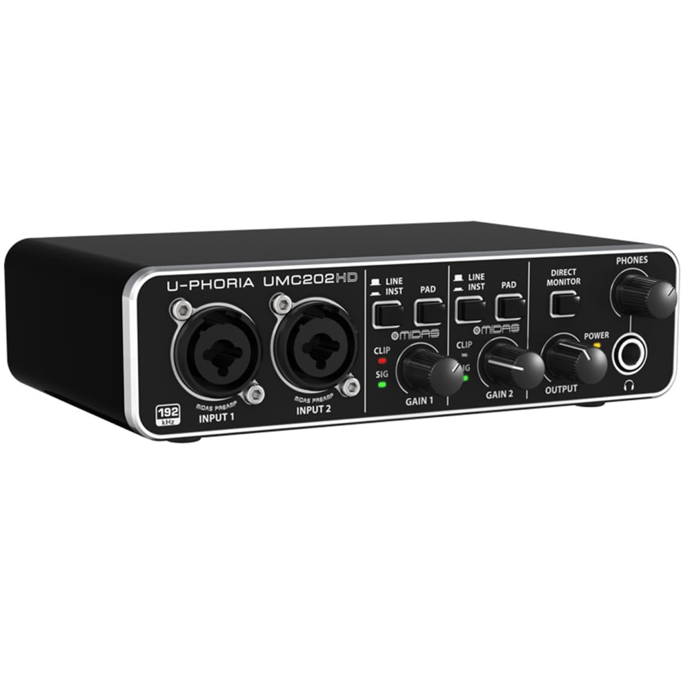 ميكروفون UMC202HD مع مضخم صوت، - مراجعة Usb Sound Card External وسعره