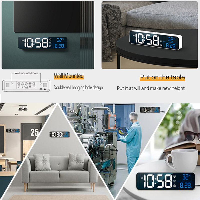 ساعة منبه رقمية LED على الحائط - مراجعة Modern Electronics Gadgets وسعره