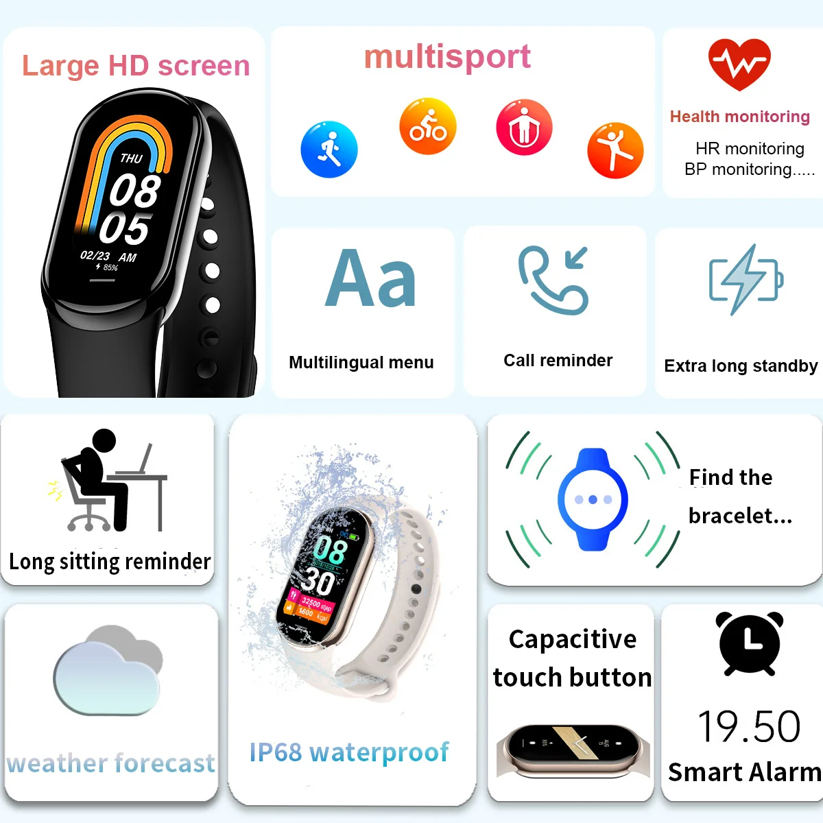 جديد الأصلي الصغيرة M8 الفرقة  - مراجعة Electronics Gadgets For Men وسعره