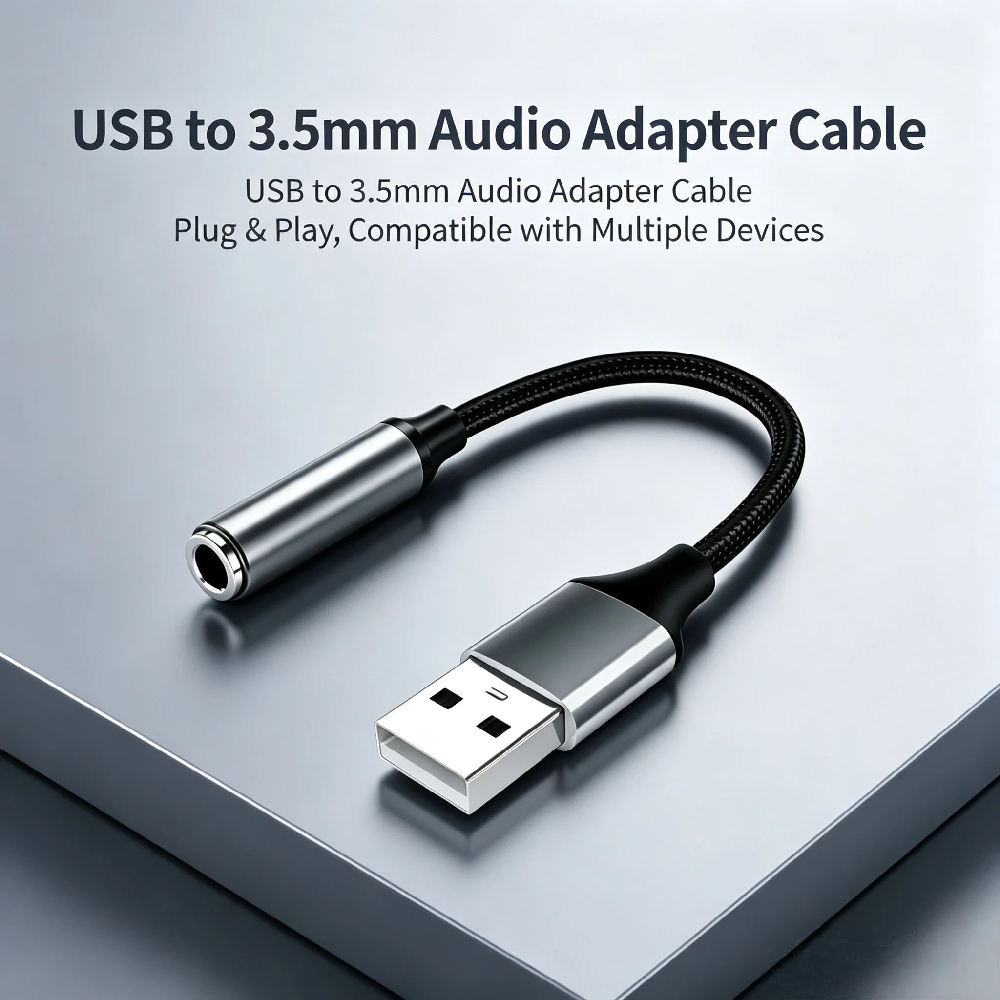 محول كابل صوتي USB إلى 3.5 ملم - مراجعة Usb Sound Card External وسعره