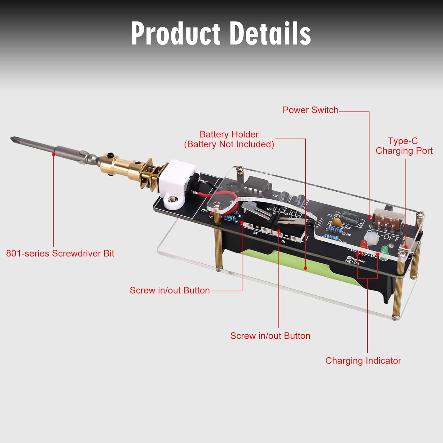 طقم مشروع لحام مفك كهربائي قاب - مراجعة Electronics Repair Gadgets وسعره